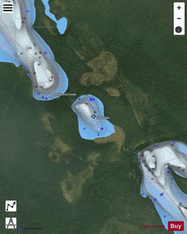Skoi Lake depth contour Map - i-Boating App - Satellite
