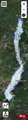 Snohoosh Lake depth contour Map - i-Boating App - Satellite