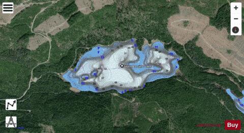 South Barriere Lake depth contour Map - i-Boating App - Satellite