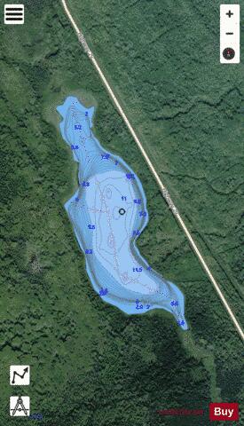 South Cameron Lake depth contour Map - i-Boating App - Satellite