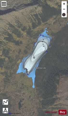 South Duti Lake depth contour Map - i-Boating App - Satellite