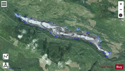 Spanish Lake depth contour Map - i-Boating App - Satellite