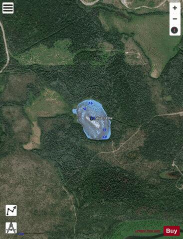 Square Lake depth contour Map - i-Boating App - Satellite