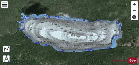 St Thomas Lake depth contour Map - i-Boating App - Satellite