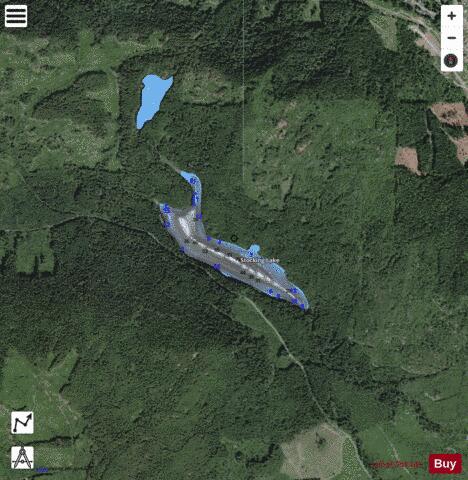 Stocking Lake depth contour Map - i-Boating App - Satellite