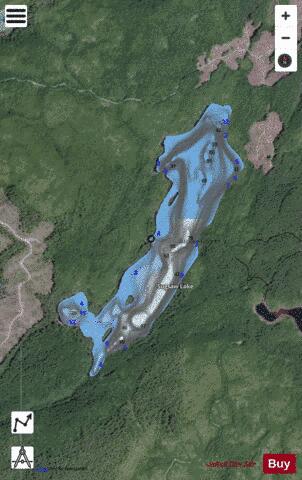 Sugsaw Lake depth contour Map - i-Boating App - Satellite