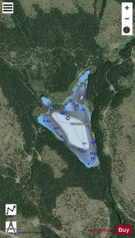 Suzanne Lake ( Manistee Lake) depth contour Map - i-Boating App - Satellite