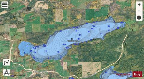 Tachick Lake depth contour Map - i-Boating App - Satellite