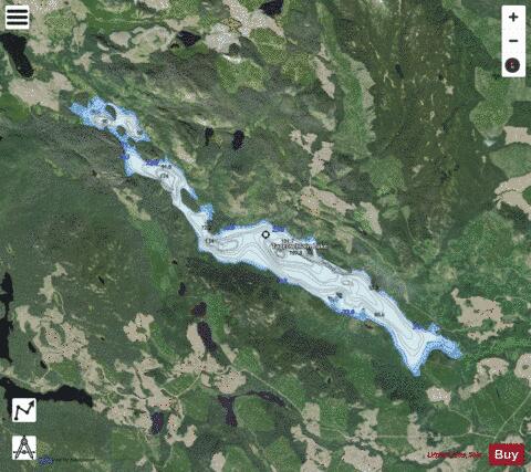 Tagetochlain Lake depth contour Map - i-Boating App - Satellite