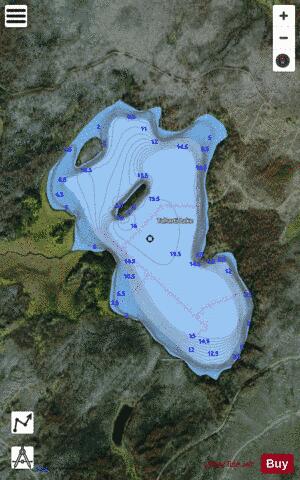 Taharti Lake depth contour Map - i-Boating App - Satellite