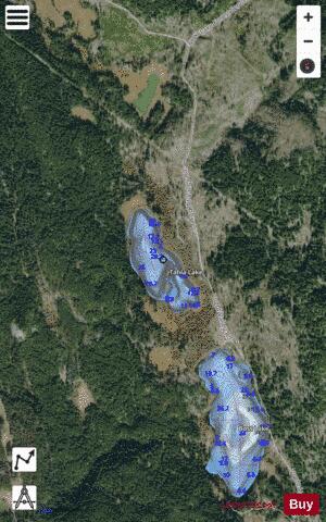 Tahla Lake depth contour Map - i-Boating App - Satellite