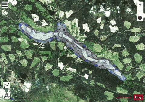 Taltapin Lake depth contour Map - i-Boating App - Satellite