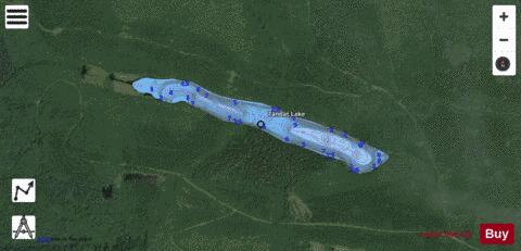 Tandat Lake depth contour Map - i-Boating App - Satellite