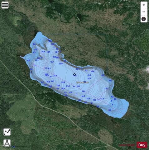 Tarnezell Lake depth contour Map - i-Boating App - Satellite