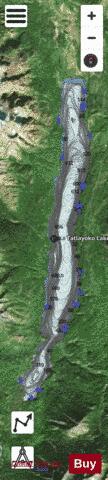 Tatlayoko Lake depth contour Map - i-Boating App - Satellite