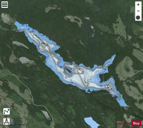 Taweel Lake depth contour Map - i-Boating App - Satellite