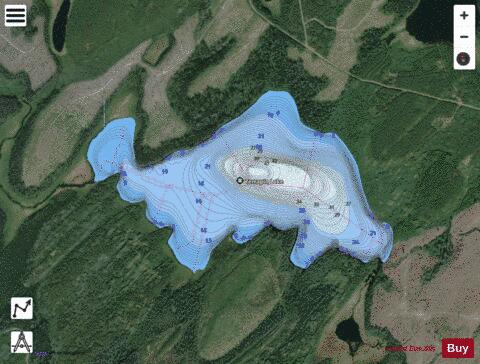 Terrapin Lake depth contour Map - i-Boating App - Satellite