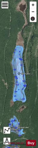Third Lake depth contour Map - i-Boating App - Satellite