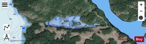 Thompson Lake depth contour Map - i-Boating App - Satellite
