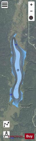 Thorne Lake depth contour Map - i-Boating App - Satellite