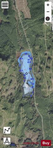 Three Isle Lake depth contour Map - i-Boating App - Satellite