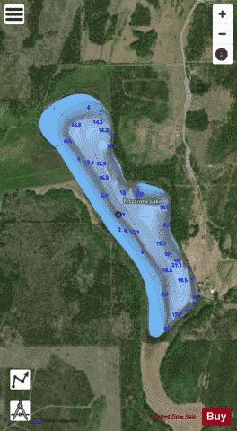 Tiltzarone Lake depth contour Map - i-Boating App - Satellite