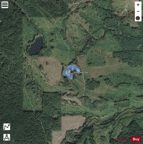 Timberland Lake depth contour Map - i-Boating App - Satellite