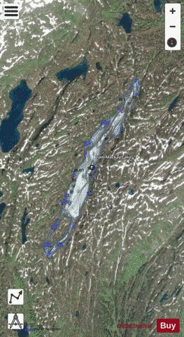 Tom Mackay Lake depth contour Map - i-Boating App - Satellite