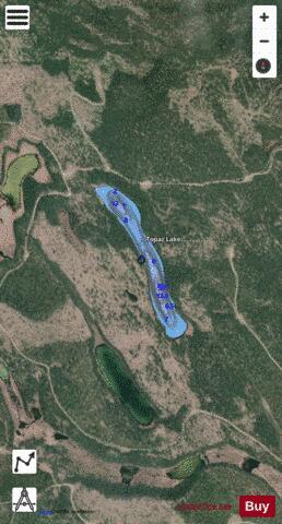 Topaz Lake depth contour Map - i-Boating App - Satellite