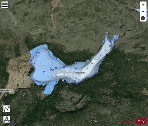 Tsetzi Lake depth contour Map - i-Boating App - Satellite