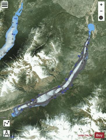 Tsuniah Lake depth contour Map - i-Boating App - Satellite