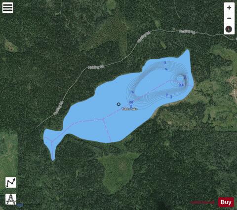 Tubbs Lake depth contour Map - i-Boating App - Satellite