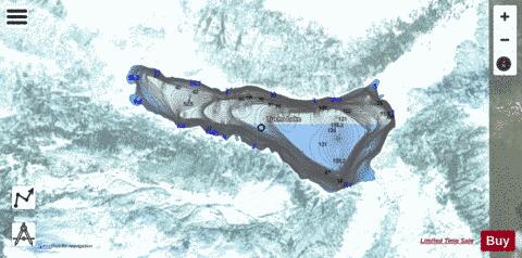 Tucho Lake depth contour Map - i-Boating App - Satellite