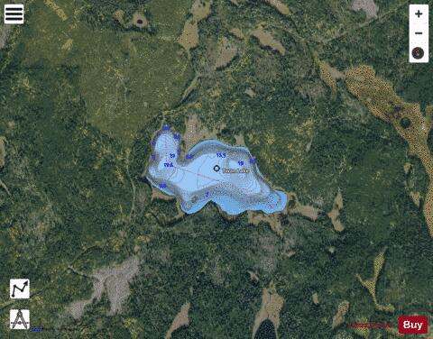 Twan Lake depth contour Map - i-Boating App - Satellite