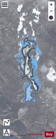 Twin Island Lake depth contour Map - i-Boating App - Satellite