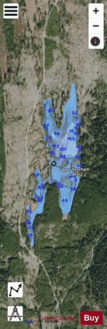 Upper Ketcham Lake depth contour Map - i-Boating App - Satellite