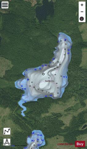 Ussa Lake depth contour Map - i-Boating App - Satellite