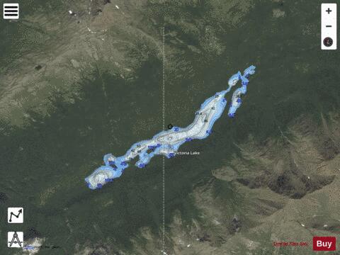 Victoria Lake depth contour Map - i-Boating App - Satellite