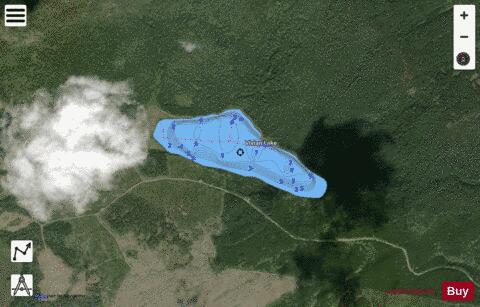 Vivian Lake depth contour Map - i-Boating App - Satellite