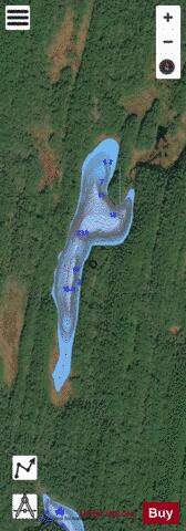 Webb Lake depth contour Map - i-Boating App - Satellite
