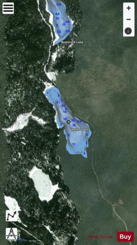 Weller Lake depth contour Map - i-Boating App - Satellite