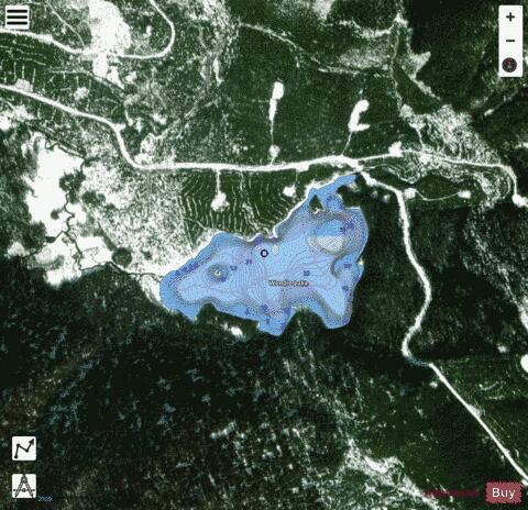 Wendle Lake depth contour Map - i-Boating App - Satellite