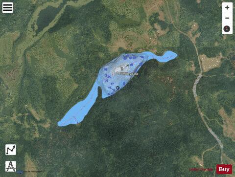 Whitley Lake depth contour Map - i-Boating App - Satellite