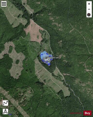 Wild Deer Lake depth contour Map - i-Boating App - Satellite