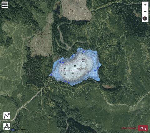 Yardley Lake depth contour Map - i-Boating App - Satellite