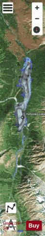 Yehiniko Lake depth contour Map - i-Boating App - Satellite