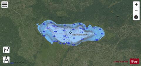Zippermouth / Walkin Lake depth contour Map - i-Boating App - Satellite