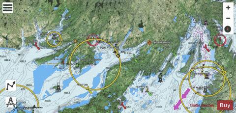 Saint-Pierre to St. John's Marine Chart - Nautical Charts App - Satellite