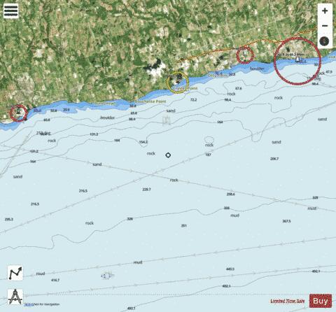 Port Hope to Port Darlington Marine Chart - Nautical Charts App - Satellite