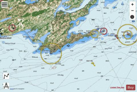 Main Duck Island to\a Scotch Bonnet Island Marine Chart - Nautical Charts App - Satellite